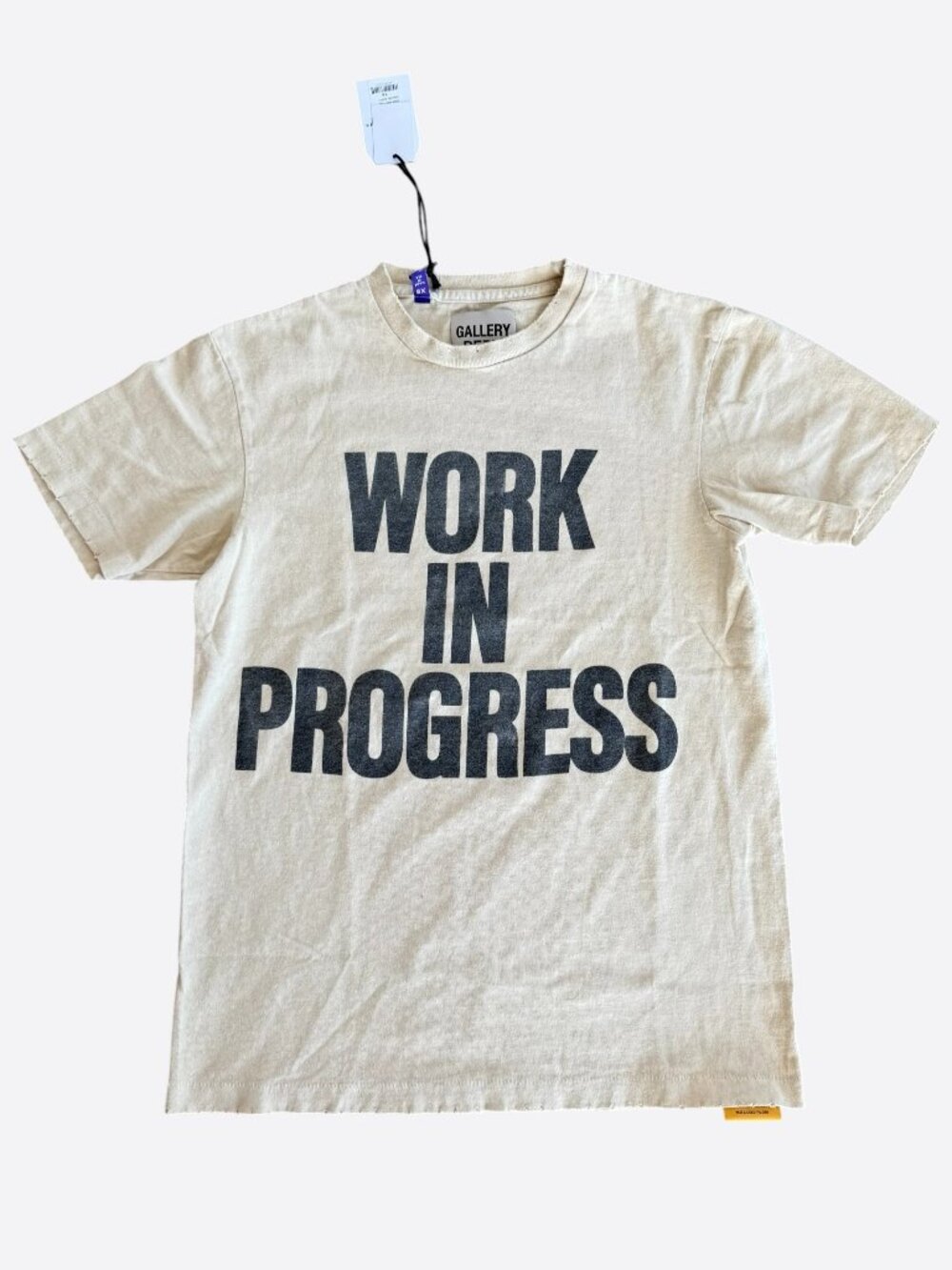Gallery Dept Archival White Work In Progress Graphic T-Shirt
